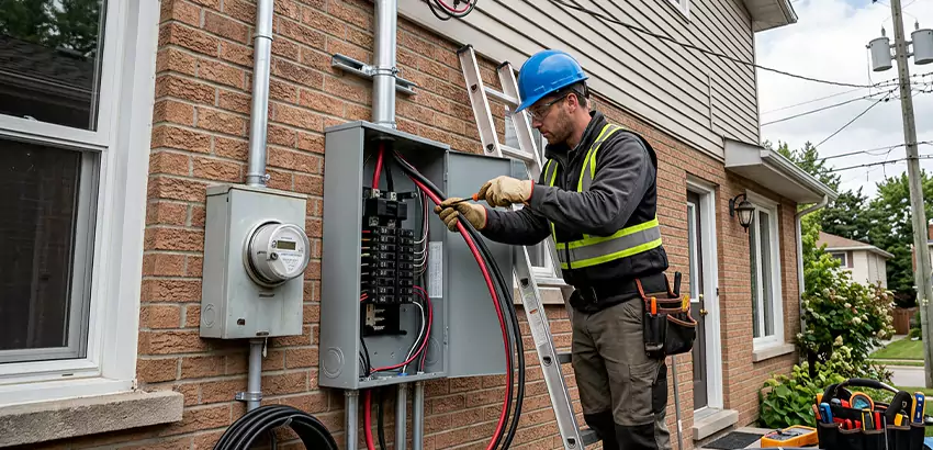Outdoor Subpanel Installation in Grove City